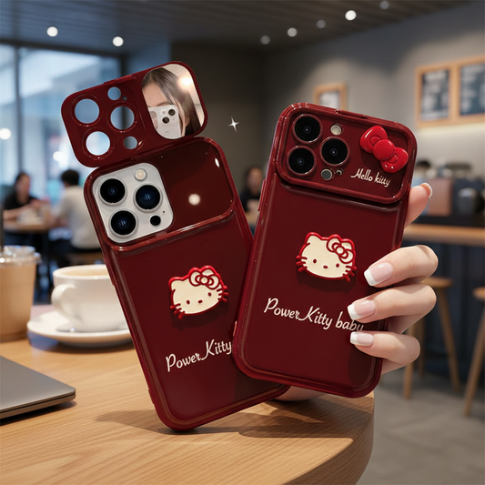 Ruby Kitty Mirror Case