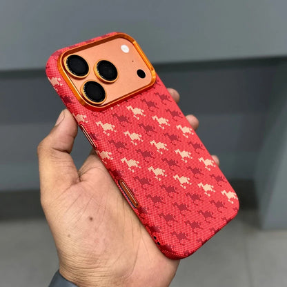Free Air Red Small Horse Carbon Case