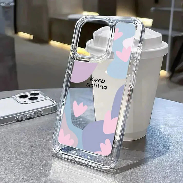 Keep Smiling Clear Acrylic Case