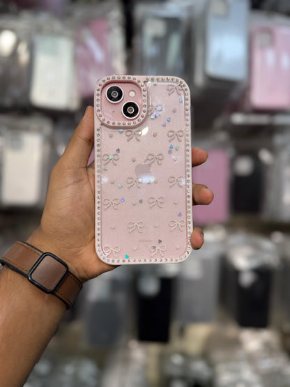 Pink Bow Studded Case