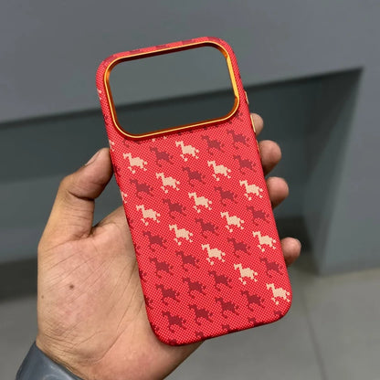 Free Air Red Small Horse Carbon Case