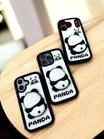 🐼 Panda 3D Squishy Case with Stand Holder