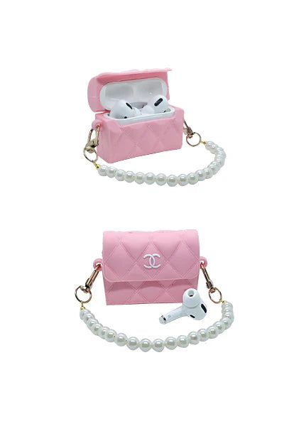 Chanel HandBag Airpods Pro/Pro2 Case with Chain