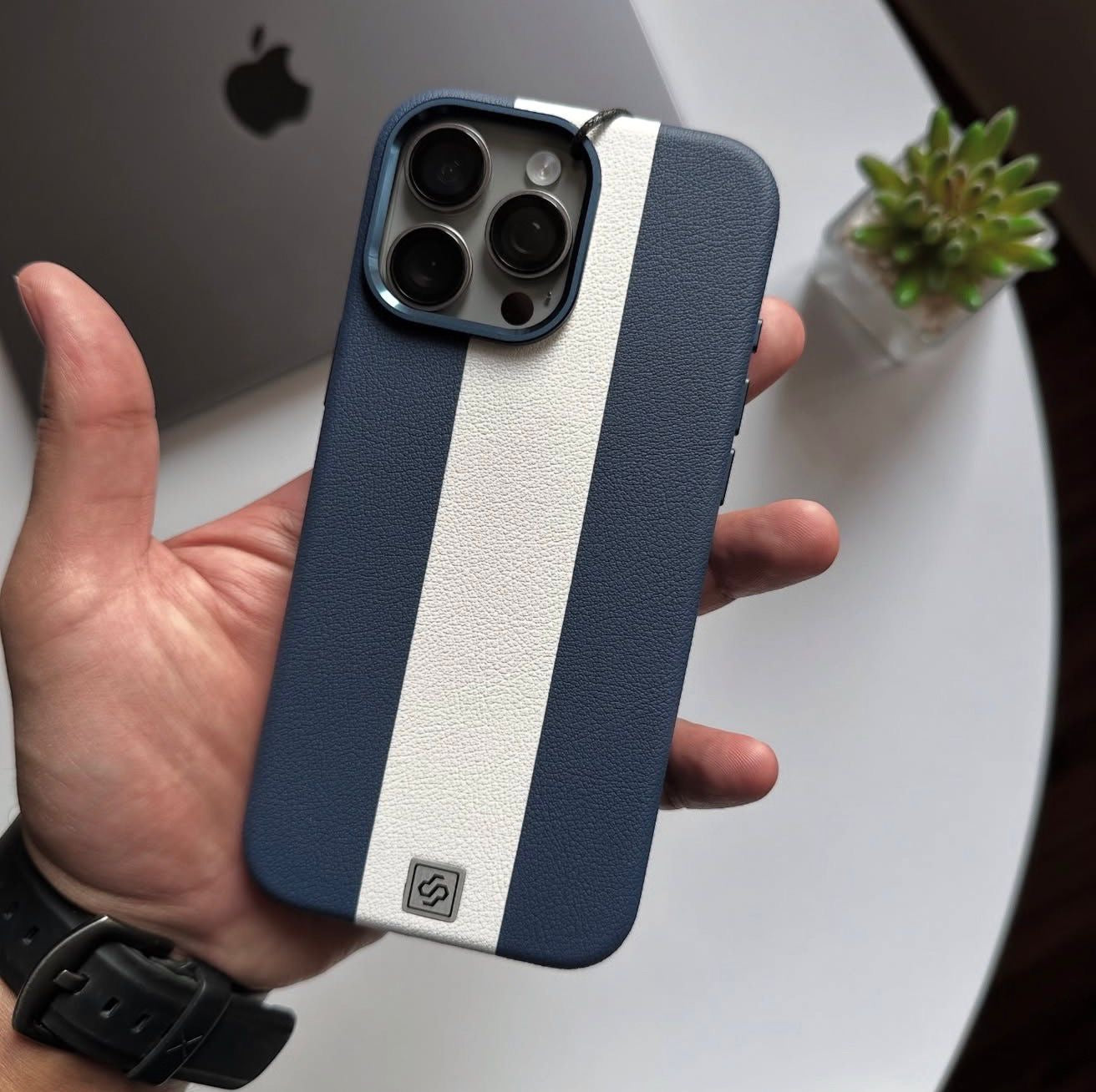 Souvette Dual Tone Branded Leather Case