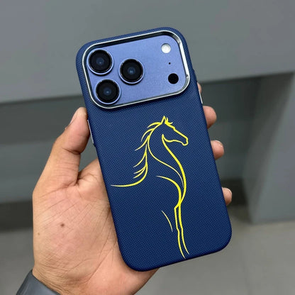 Free Air Blue Horse Carbon Case