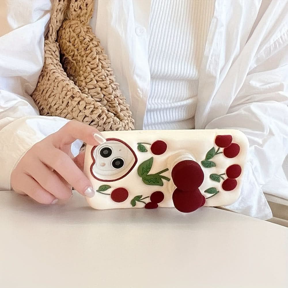 Cherry Pop Holder Cute Silicone Case