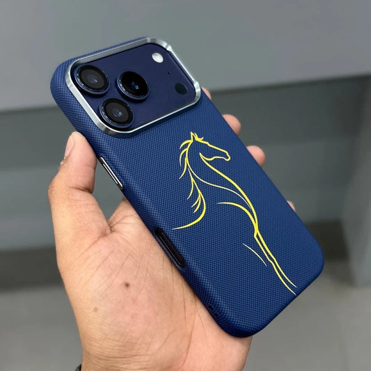 Free Air Blue Horse Carbon Case