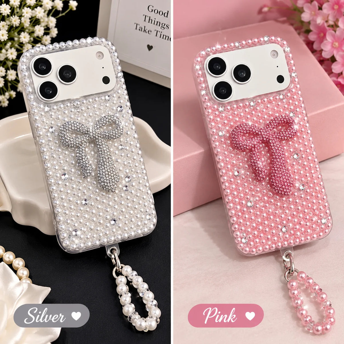 ✨ Luxury Pearl Bow Phone Case ✨