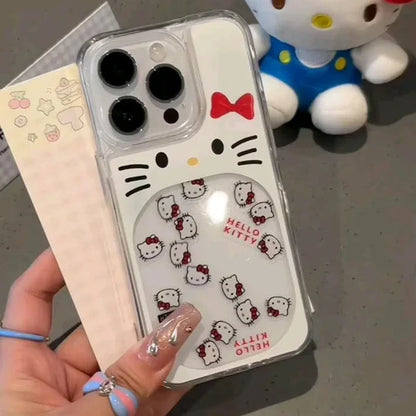 Hello Kitty Glitter Case Semi Transparent Case