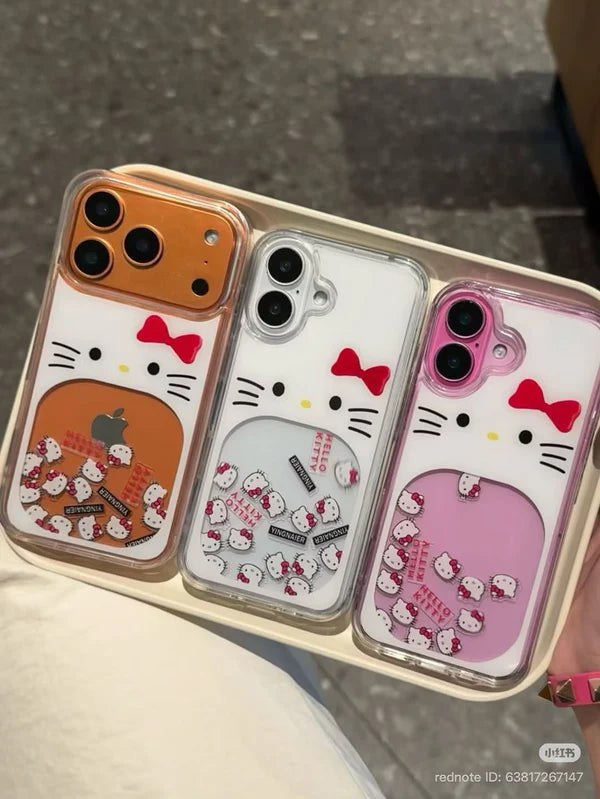 Hello Kitty Glitter Case Semi Transparent Case