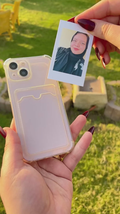 iPhone Transparent Wallet Case | Pocket Card & Picture Holder✨