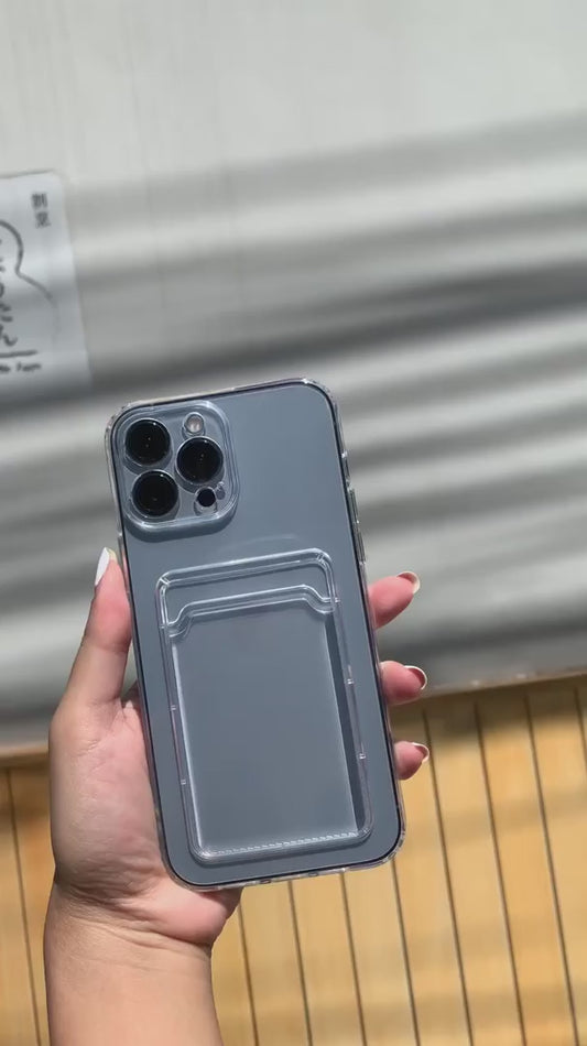 CLEAR CARD CASE🖤