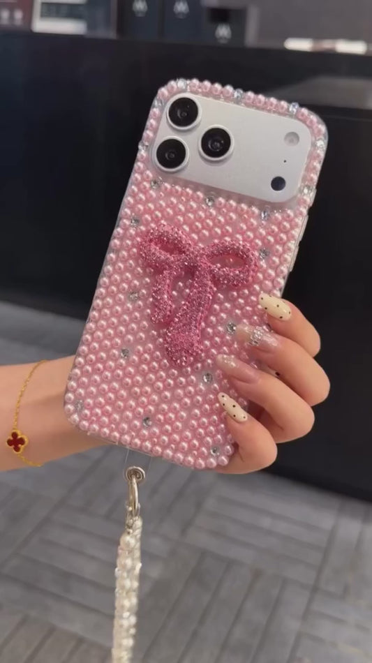 ✨ Luxury Pearl Bow Phone Case ✨
