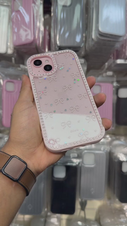 Pink Bow Studded Case