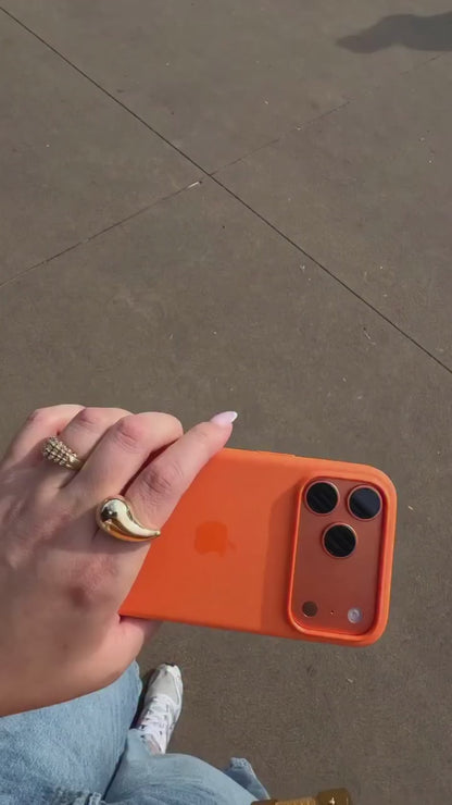 Offical apple logo cosmic orange case 🍊