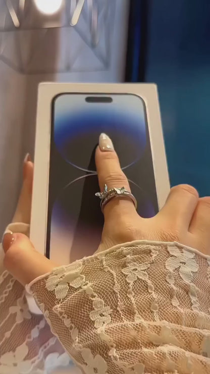 Butterfly Mirror Case With Chain
 🤍