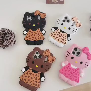 Cute 3D Kitty Bow Case (New)