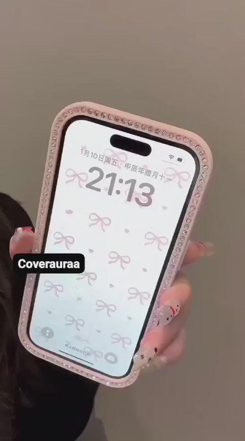 Pink Bow Studded Case