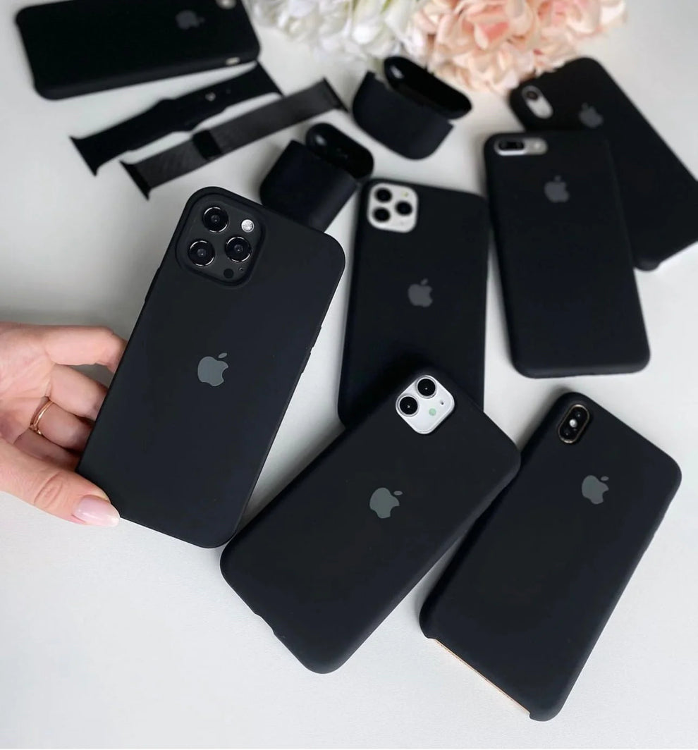 Jet Black Original Silicone Case🖤