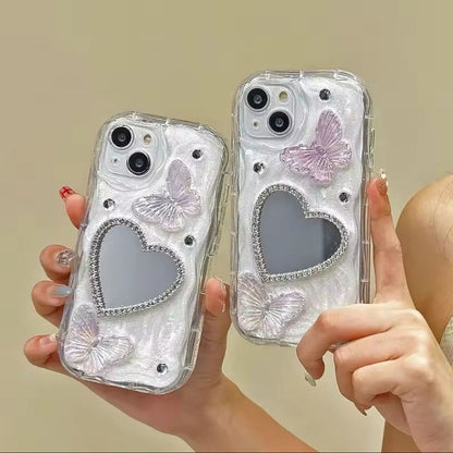 Small Heart Mirror Case💓