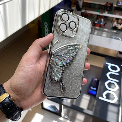 Shimmery Butterfly Glitter Case 🦋✨  (Available in 6 colors)