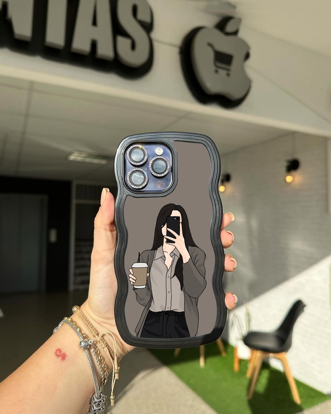 3D Wavy Plated Case ❤