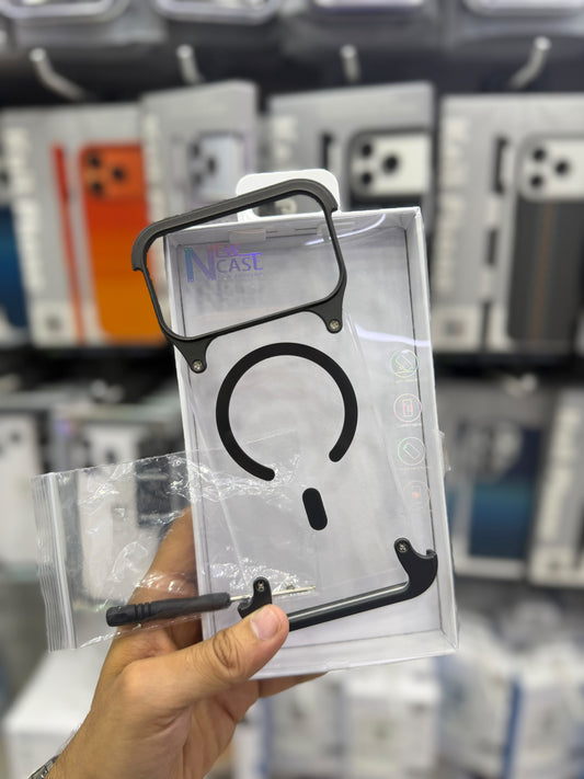 Sides Cut Clear MagSafe Case🔥Comes with Screw Driver.