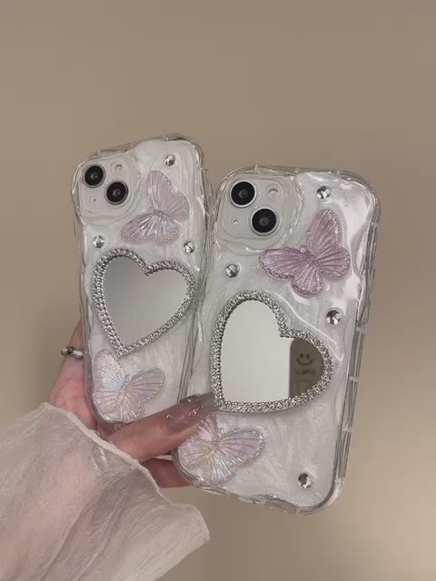 Small Heart Mirror Case💓