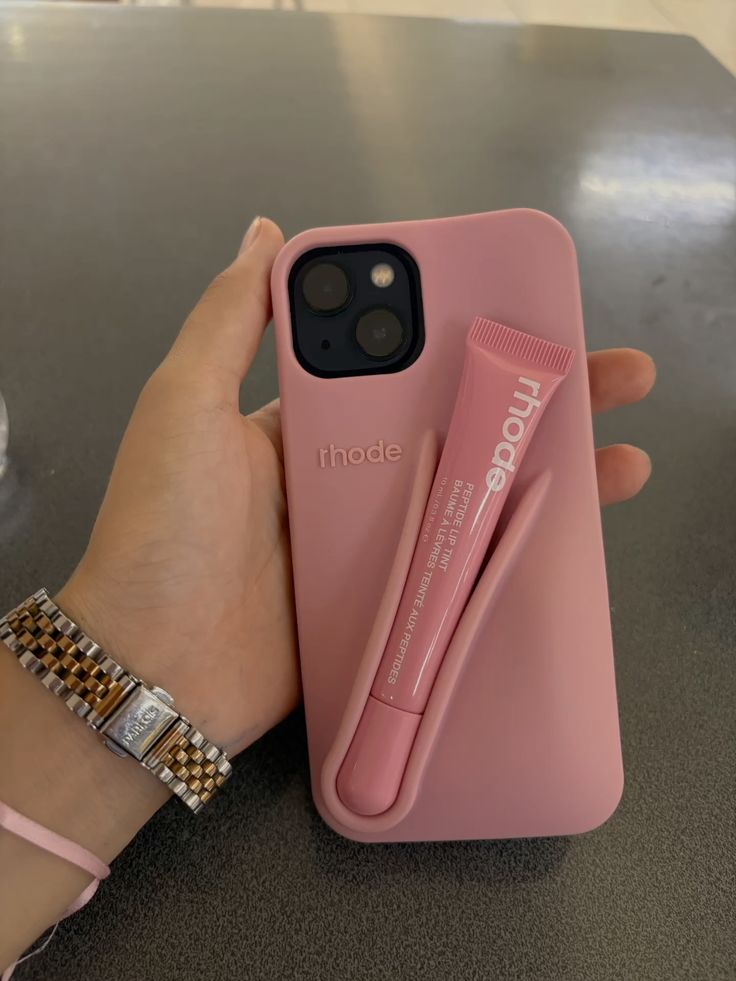 New Original Rhodes LipGloss 💄 Silicone Case With Box 🩶