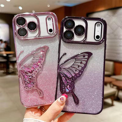 Shimmery Butterfly Glitter Case 🦋✨  (Available in 6 colors)