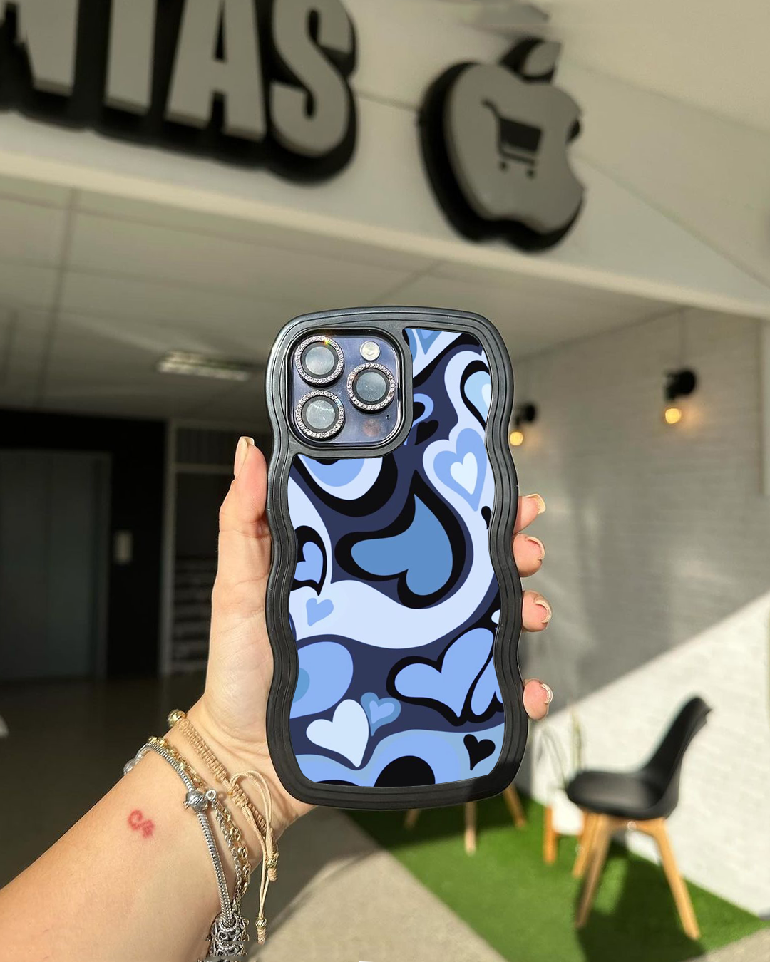 3D Wavy Plated Case ❤