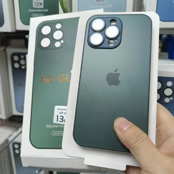 AG™️ Frosted Glass Anti-Glare iPhone Case with Lens Protector - Image 6