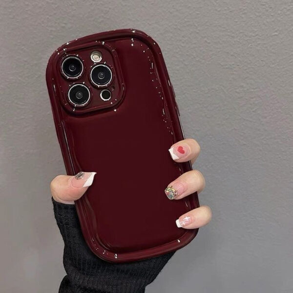 Cherry Wine Burgundy Chubby Phone Case 🍒✨ - Image 5