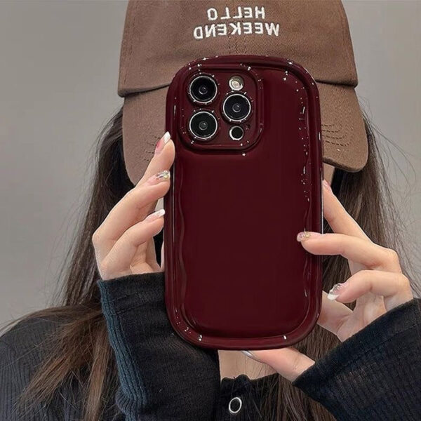 Cherry Wine Burgundy Chubby Phone Case 🍒✨ - Image 2