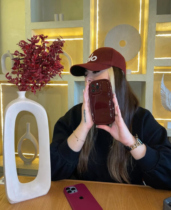 Cherry Wine Burgundy Chubby Phone Case 🍒✨ - Image 3