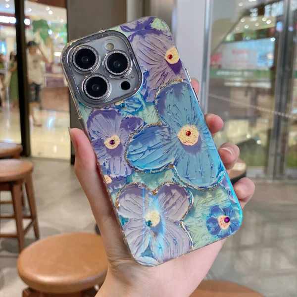 Blooms Floral iPhone Case w/ Crystal Lens Protector - Image 9
