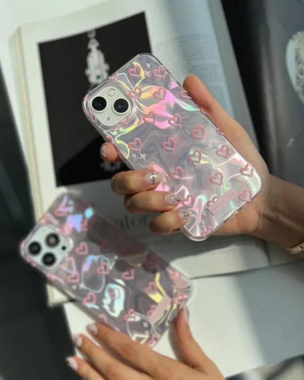 Heart Gradient Holographic Premium Case - Image 2