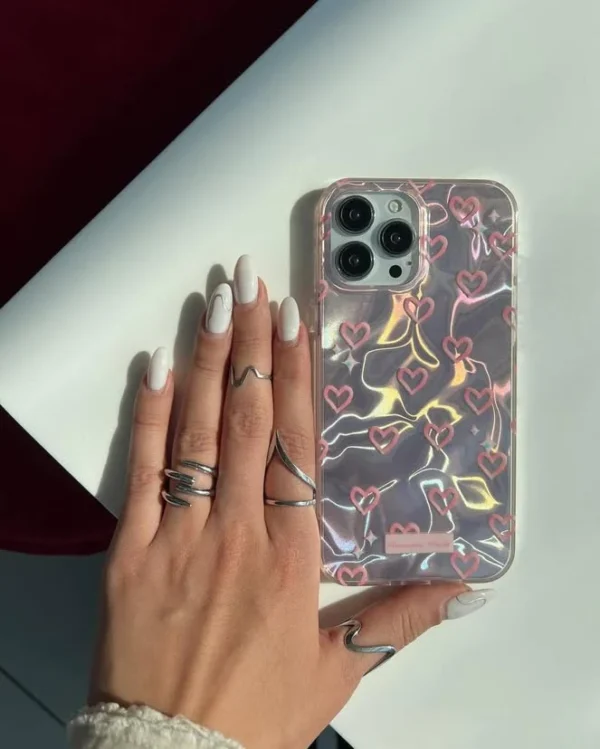 Heart Gradient Holographic Premium Case - Image 4