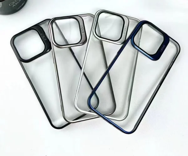 Transparent Camera Stent Flip Glass Case – Premium Quality