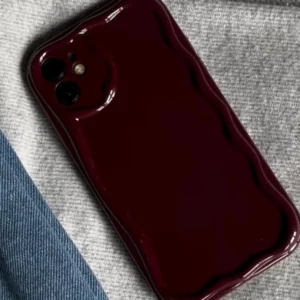 New Burgundy cherry Wavy Case ( Flat 50% OFF)